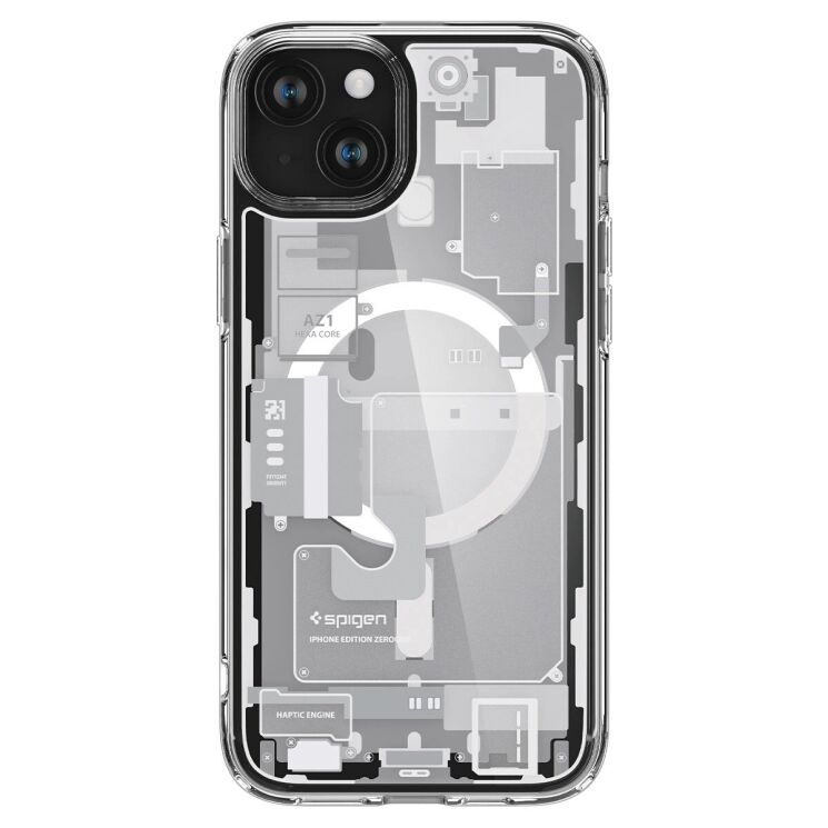 Захисний чохол Spigen (SGP) Ultra Hybrid Zero One (MagFit) для Apple iPhone 15 - One White: фото 5 з 16