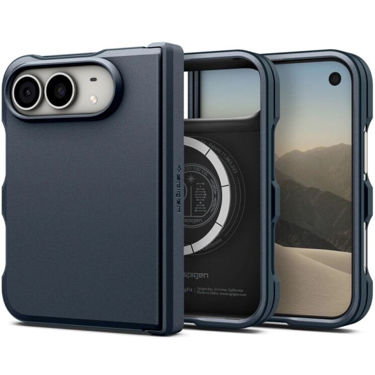 Защитный чехол Spigen Tough Armor Pro (MagFit) для iPhone Duo (ACS11691) - Metal Slate: фото 1 из 17