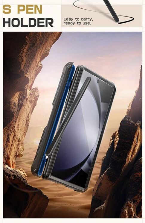 Защитный чехол Supcase Unicorn Beetle Pro Rugged Case with S-Pen Holder для Samsung Galaxy Fold 6 - Black: фото 9 из 15
