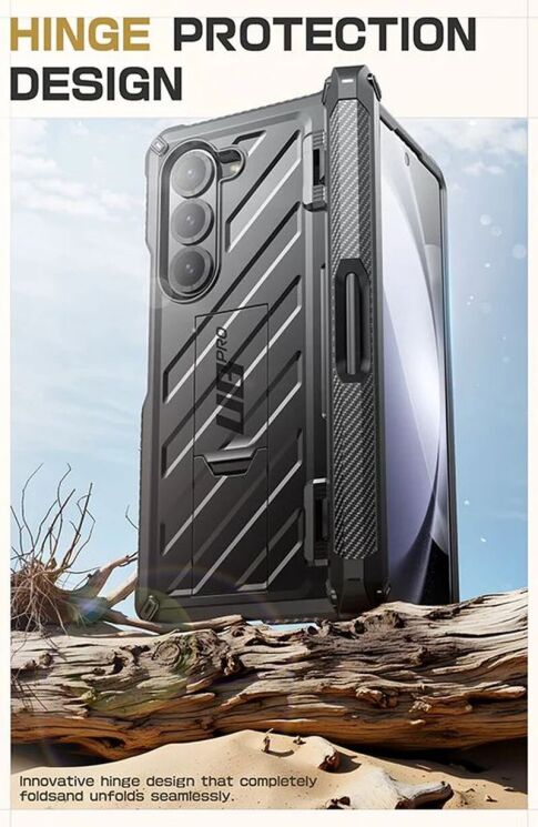 Защитный чехол Supcase Unicorn Beetle Pro Rugged Case with S-Pen Holder для Samsung Galaxy Fold 6 - Black: фото 12 из 15