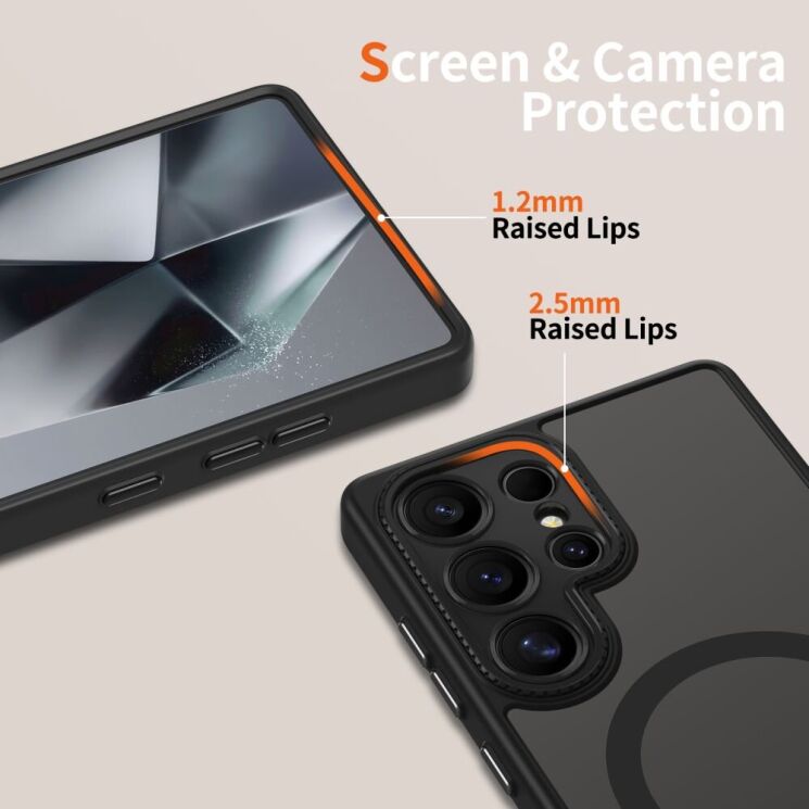 Захисний чохол Tech-Protect MagCam MagSafe для Samsung Galaxy S25 Ultra (S938) - Matte Black: фото 5 з 6