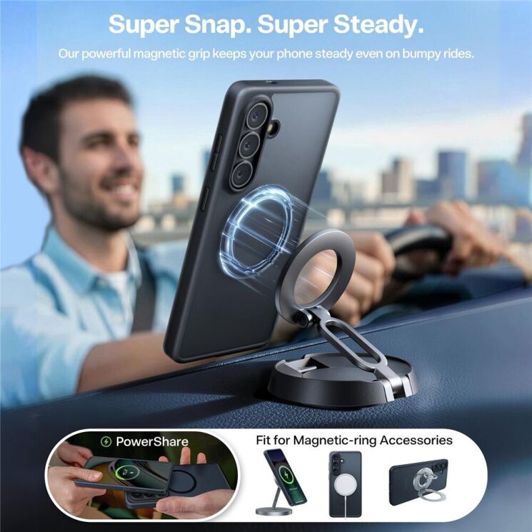 Защитный чехол TORRAS Guardian-Mag (with MagSafe) для Samsung Galaxy S26 Plus - Black: фото 3 из 11