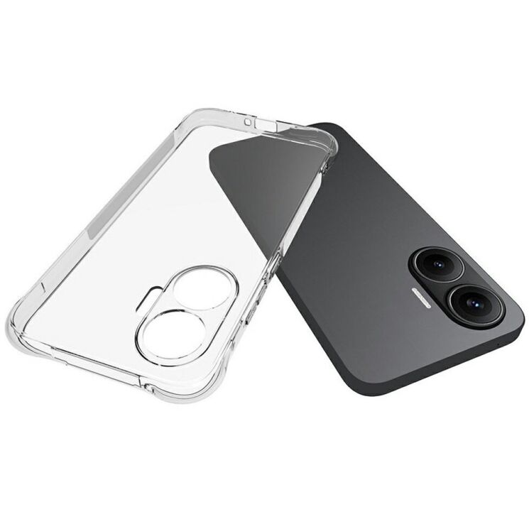 Защитный чехол UniCase AirBag Flow для Xiaomi Poco F7 - Transparent: фото 4 из 5