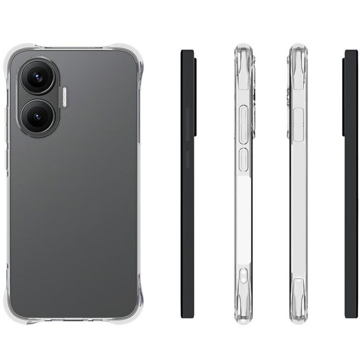 Защитный чехол UniCase AirBag Flow для Xiaomi Poco F7 - Transparent: фото 5 из 5