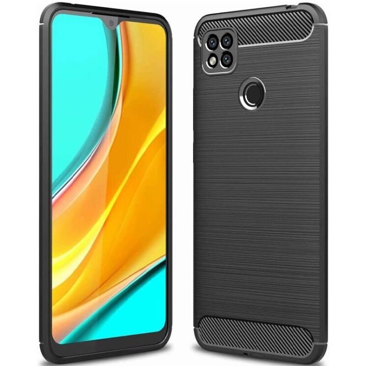 Защитный чехол UniCase Carbon для OPPO A15 / A15s - Black: фото 1 из 6