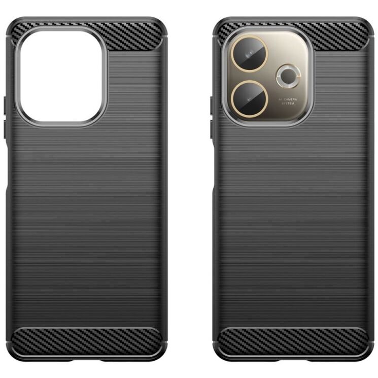 Защитный чехол UniCase Carbon для Oppo A5 Pro (4G/5G) - Black: фото 2 из 11