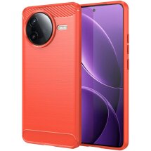 Защитный чехол UniCase Carbon для Xiaomi Poco F7 Pro - Red: фото 1 из 8