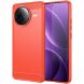 Защитный чехол UniCase Carbon для Xiaomi Poco F7 Pro - Red (378633R). Фото 1 из 8
