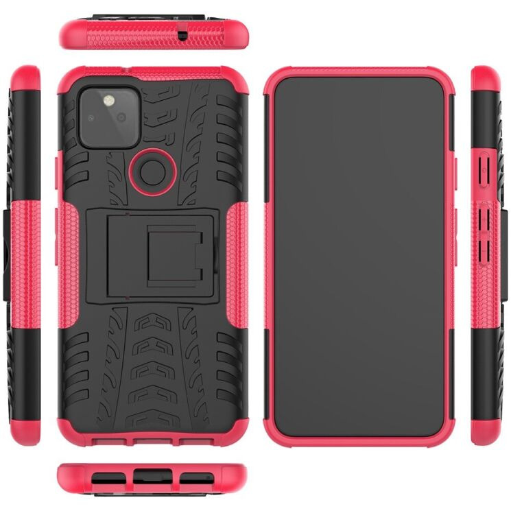 Противоударный чехол UniCase Hybrid X для Google Pixel 5 - Rose: фото 3 из 18