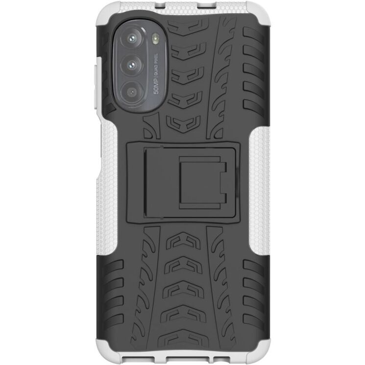 Захисний чохол UniCase Hybrid X для Motorola Moto G52 / G82 - White: фото 2 з 12
