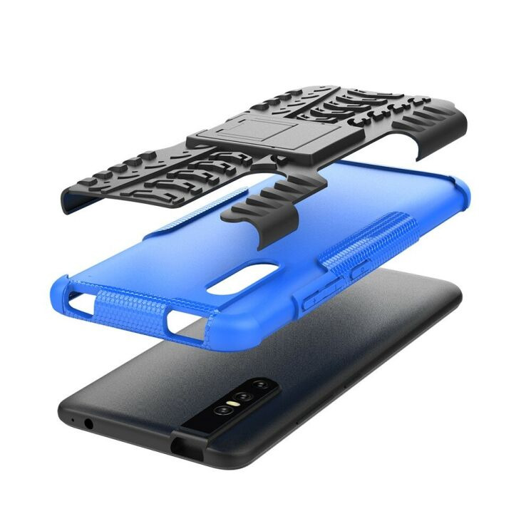 Противоударный чехол UniCase Hybrid X для VIVO V15 Pro - Blue: фото 5 из 15