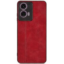 Захисний чохол UniCase Leather Series для Motorola Moto E14 / G04s - Red: фото 1 з 7
