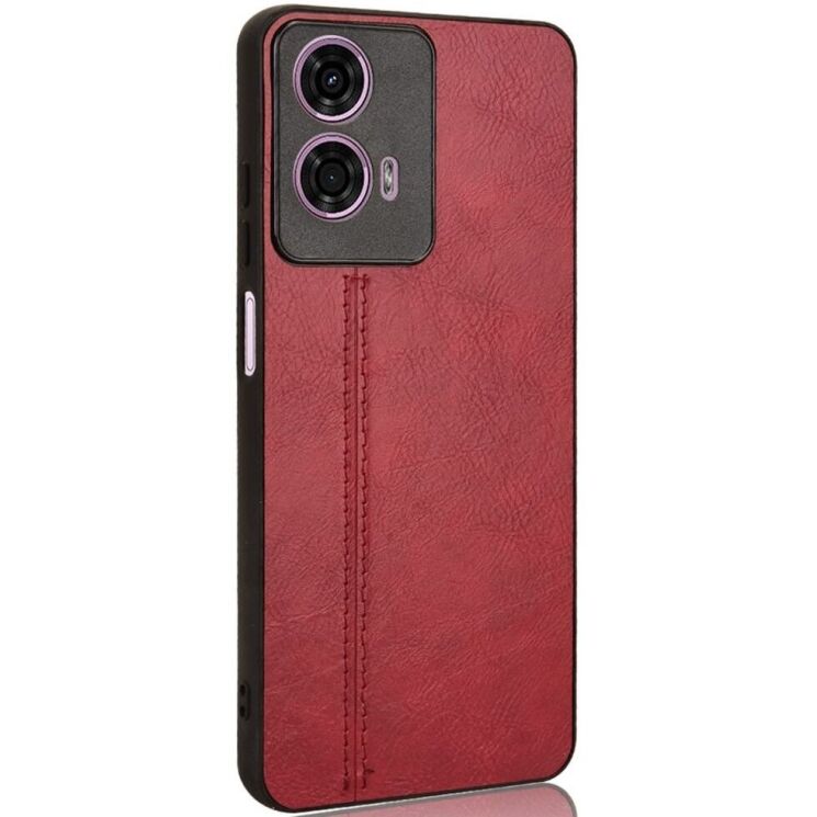 Захисний чохол UniCase Leather Series для Motorola Moto E14 / G04s - Red: фото 2 з 7