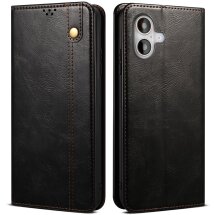 Захисний чохол UniCase Leather Wallet для Apple iPhone 17 - Black: фото 1 з 10