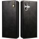 Защитный чехол UniCase Leather Wallet для Apple iPhone 17 - Black (387261B). Фото 1 из 10