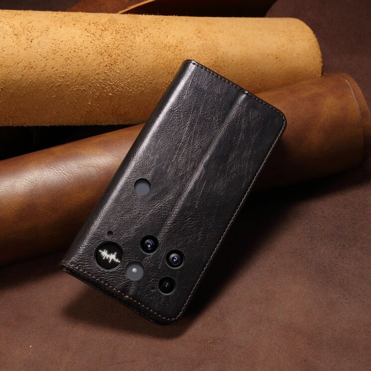 Защитный чехол UniCase Leather Wallet для Nothing Phone (3) - Black: фото 8 из 8