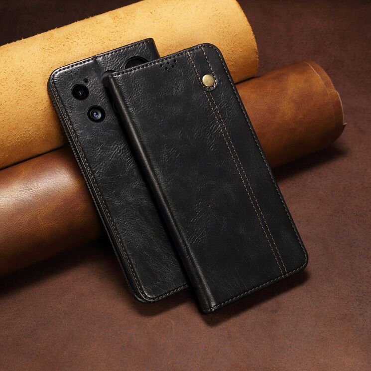 Защитный чехол UniCase Leather Wallet для Nothing Phone (3) - Black: фото 7 из 8