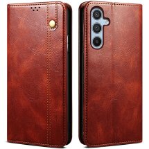 Защитный чехол UniCase Leather Wallet для Samsung Galaxy A54 (A546) - Brown: фото 1 из 8