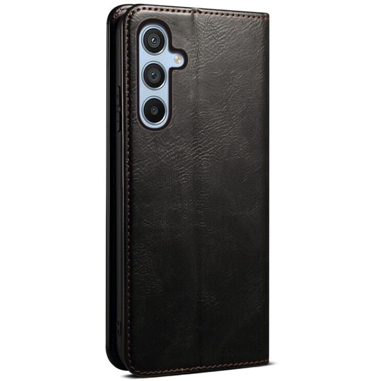 Защитный чехол UniCase Leather Wallet для Samsung Galaxy A55 (A556) - Black: фото 6 из 7