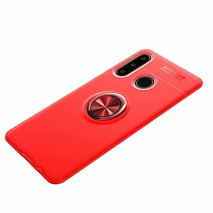 Защитный чехол UniCase Magnetic Ring для Huawei P40 Lite E - Red: фото 2 из 14