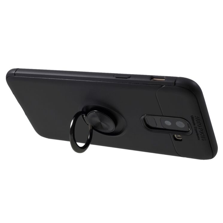 Защитный чехол UniCase Magnetic Ring для Samsung Galaxy J8 2018 (J810) - Black: фото 5 из 10