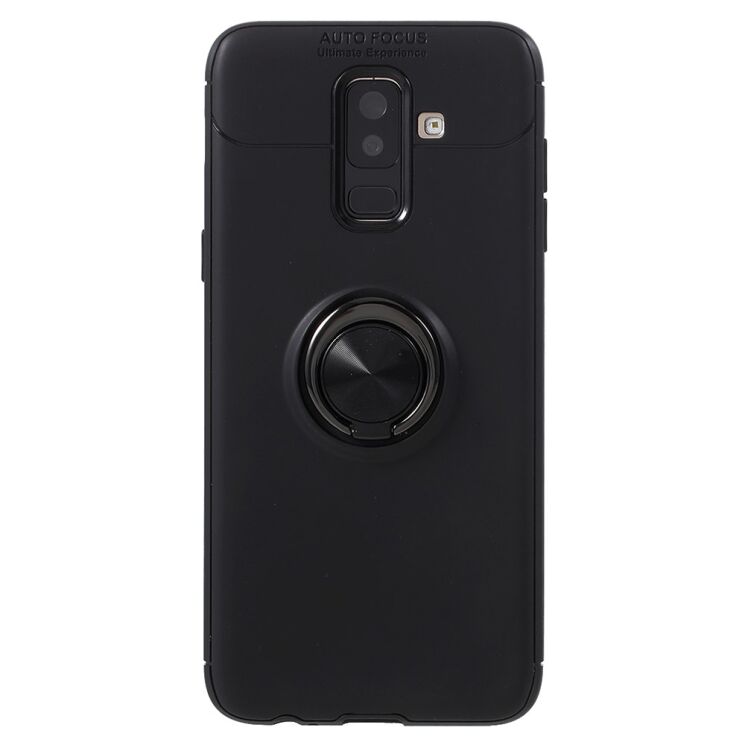 Защитный чехол UniCase Magnetic Ring для Samsung Galaxy J8 2018 (J810) - Black: фото 1 из 10