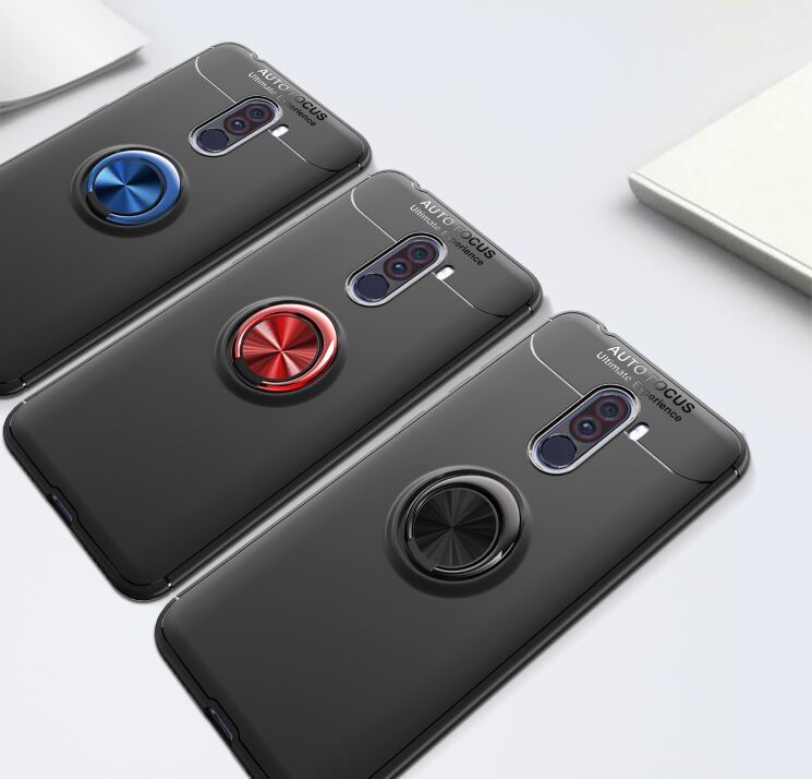 Захисний чохол UniCase Magnetic Ring для Xiaomi Pocophone F1 - Blue: фото 8 з 9