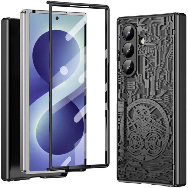 Захисний чохол UniCase Mechanical Legend для Samsung Galaxy Fold 8 Ultra - Black (424006B) Захисний чохол UniCase Mechanical Legend для Samsung Galaxy Fold 8 Ultra - Black: фото 1 з 13