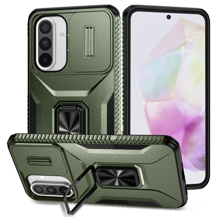 Защитный чехол UniCase Shuttle Guard Pro для Samsung Galaxy A36 (A366) / A56 (A566) - Green: фото 1 из 8