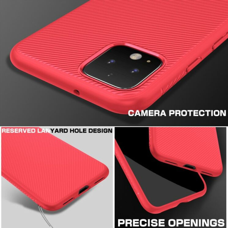 Защитный чехол UniCase Twill Soft для Google Pixel 4 XL - Red: фото 4 из 8