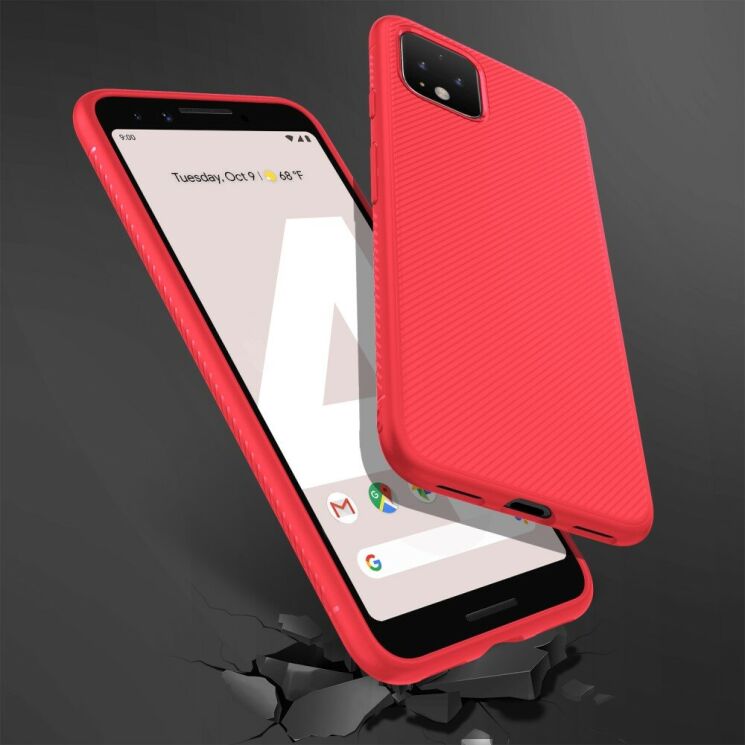 Защитный чехол UniCase Twill Soft для Google Pixel 4 XL - Red: фото 7 из 8