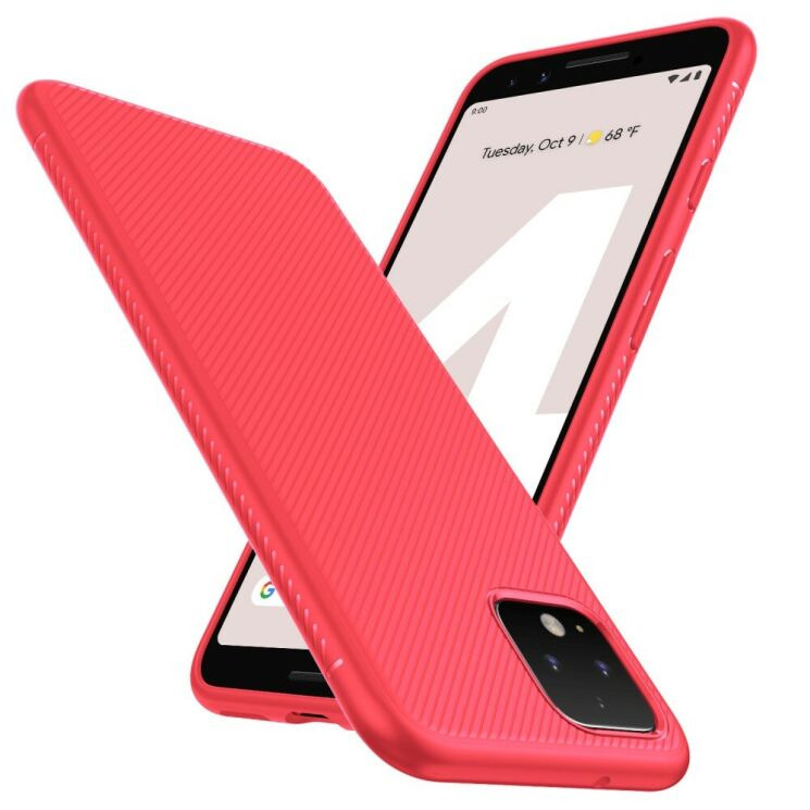 Защитный чехол UniCase Twill Soft для Google Pixel 4 XL - Red: фото 2 из 8