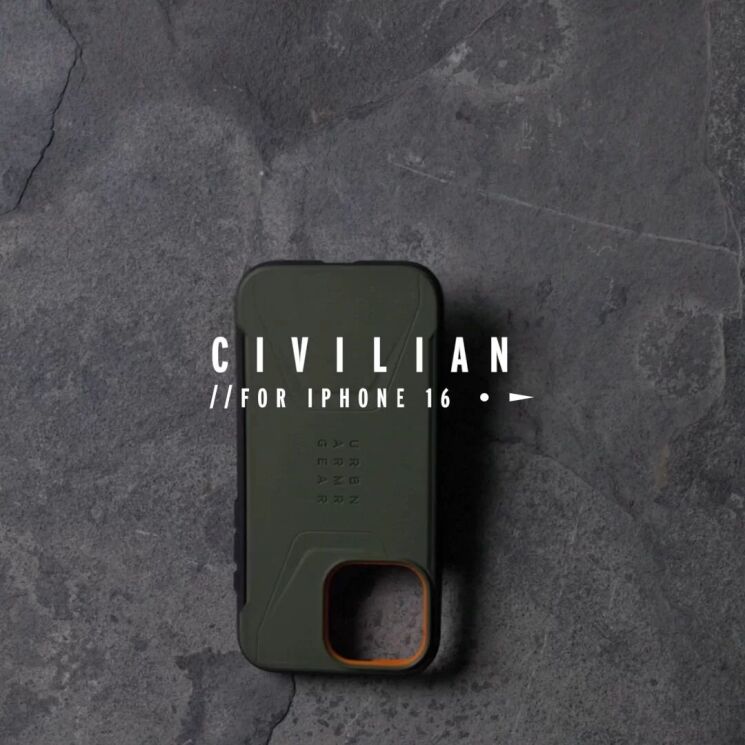 Захисний чохол URBAN ARMOR GEAR (UAG) Civilian MagSafe для Apple iPhone 16 Pro - Black: фото 7 з 13