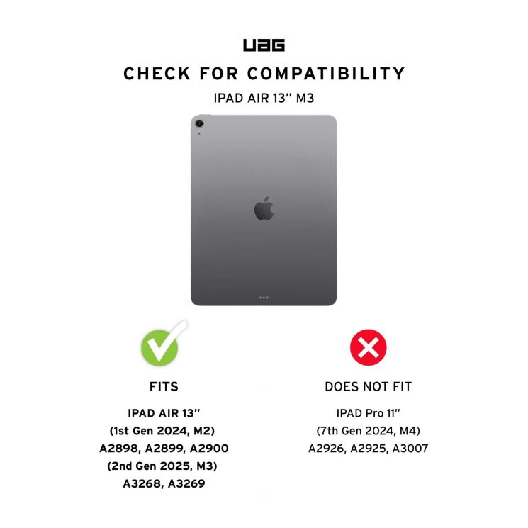 Захисний чохол URBAN ARMOR GEAR (UAG) Metropolis SE Series для Apple iPad Air 13 M3/M2 (2025/2024) 124472117272 - Olive: фото 13 з 14