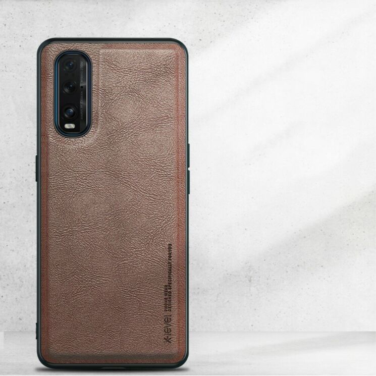 Захисний чохол X-LEVEL Vintage Series для OPPO Find X2 - Brown: фото 1 з 5