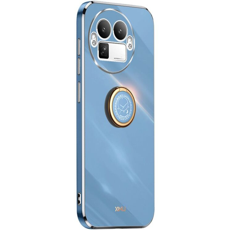 Защитный чехол XINLI Porcelain Ring для Realme GT 8 Pro - Blue: фото 1 из 7