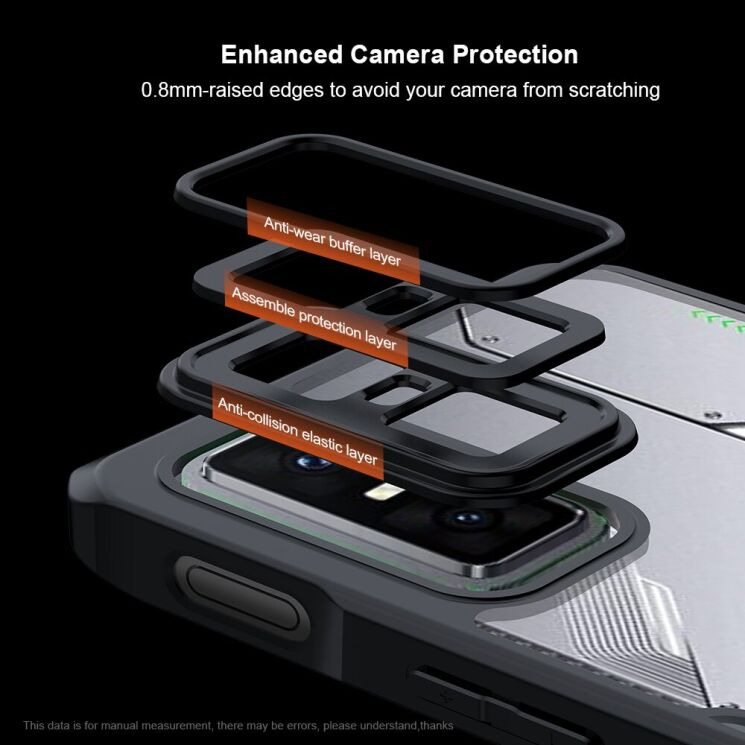 Захисний чохол XUNDD Rugged Case для Infinix GT 30 Pro - Black: фото 6 з 7
