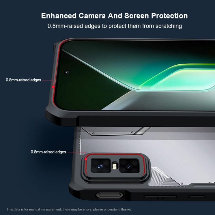 Захисний чохол XUNDD Rugged Case для Infinix GT 30 Pro - Black: фото 4 з 7