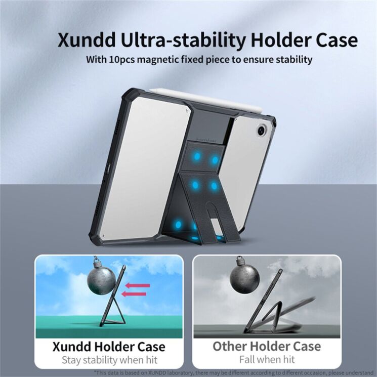 Захисний чохол XUNDD Slim T для Samsung Galaxy Tab A11 (Х130/135) / Tab A9 (X110/115) - Black: фото 2 з 4