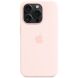 Оригинальный чехол Silicone Case with MagSafe для Apple iPhone 15 Pro (MT1F3) - Light Pink (339593P). Фото 4 из 6