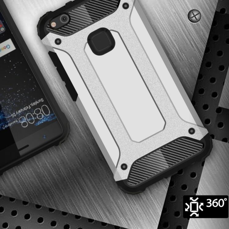 Защитный чехол UniCase Rugged Guard для Huawei P10 Lite - Silver: фото 5 из 6