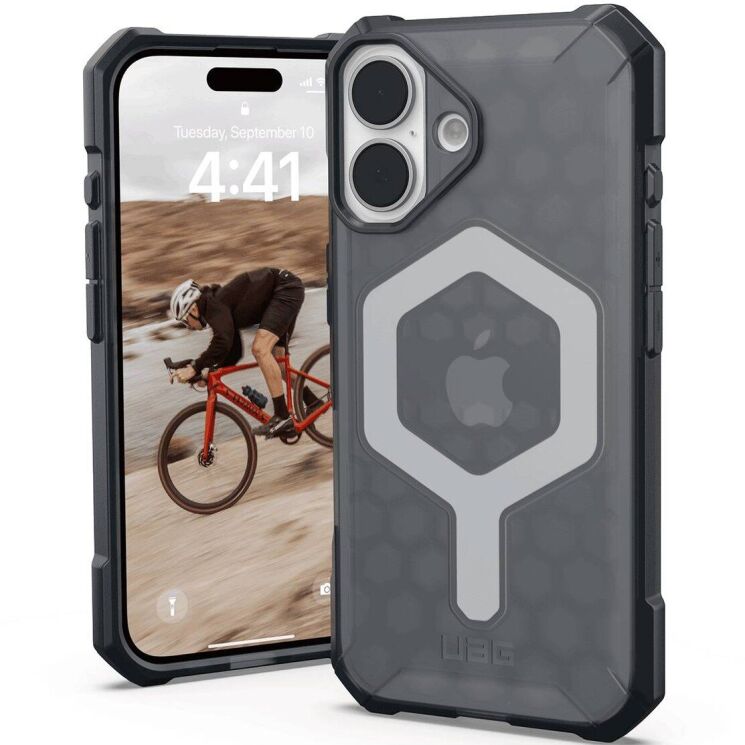 Защитный чехол URBAN ARMOR GEAR (UAG) Essential Armor MagSafe для iPhone 16 (114450113131) - Ash: фото 3 из 8
