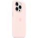 Оригинальный чехол Silicone Case with MagSafe для Apple iPhone 15 Pro (MT1F3) - Light Pink (339593P). Фото 5 из 6