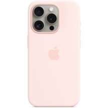 Оригинальный чехол Silicone Case with MagSafe для Apple iPhone 15 Pro (MT1F3) - Light Pink: фото 1 из 6