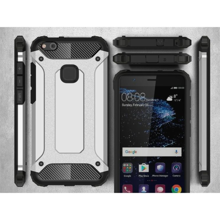 Защитный чехол UniCase Rugged Guard для Huawei P10 Lite - Silver: фото 3 из 6