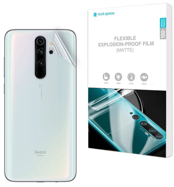 Антиблікова плівка на задню панель RockSpace Explosion-Proof Matte для Xiaomi Redmi Note 8 Pro: фото 1 з 10