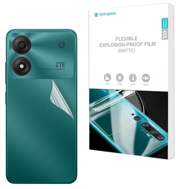 Антиблікова плівка на задню панель RockSpace Explosion-Proof Matte для ZTE Blade A34: фото 1 з 9