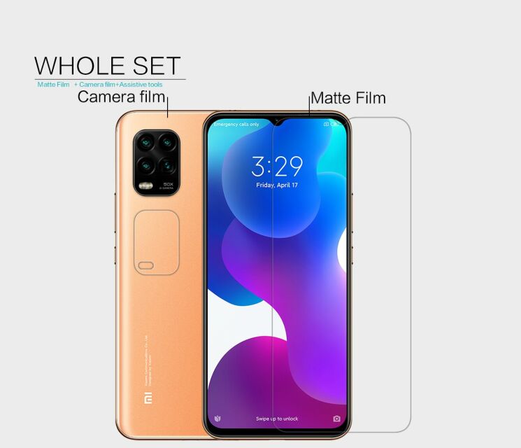 Антибликовая пленка NILLKIN Matte для Xiaomi Mi 10 lite : фото 9 из 12