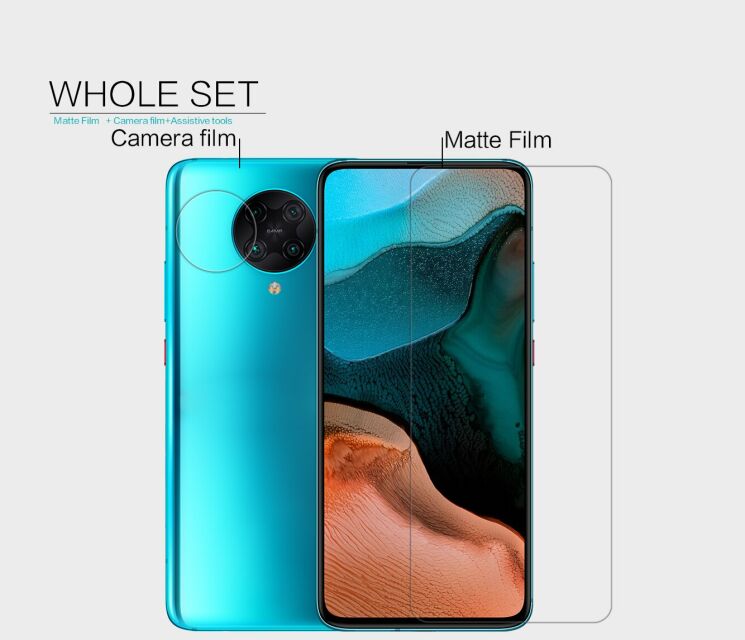Антибликовая пленка NILLKIN Matte для Xiaomi Poco F2 Pro / Redmi K30 Pro : фото 9 из 12