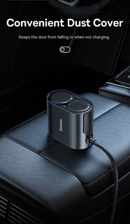 Автомобильное зарядное устройство High Efficiency Pro 1 for 2 (C00455300121-00) - Black: фото 14 из 24